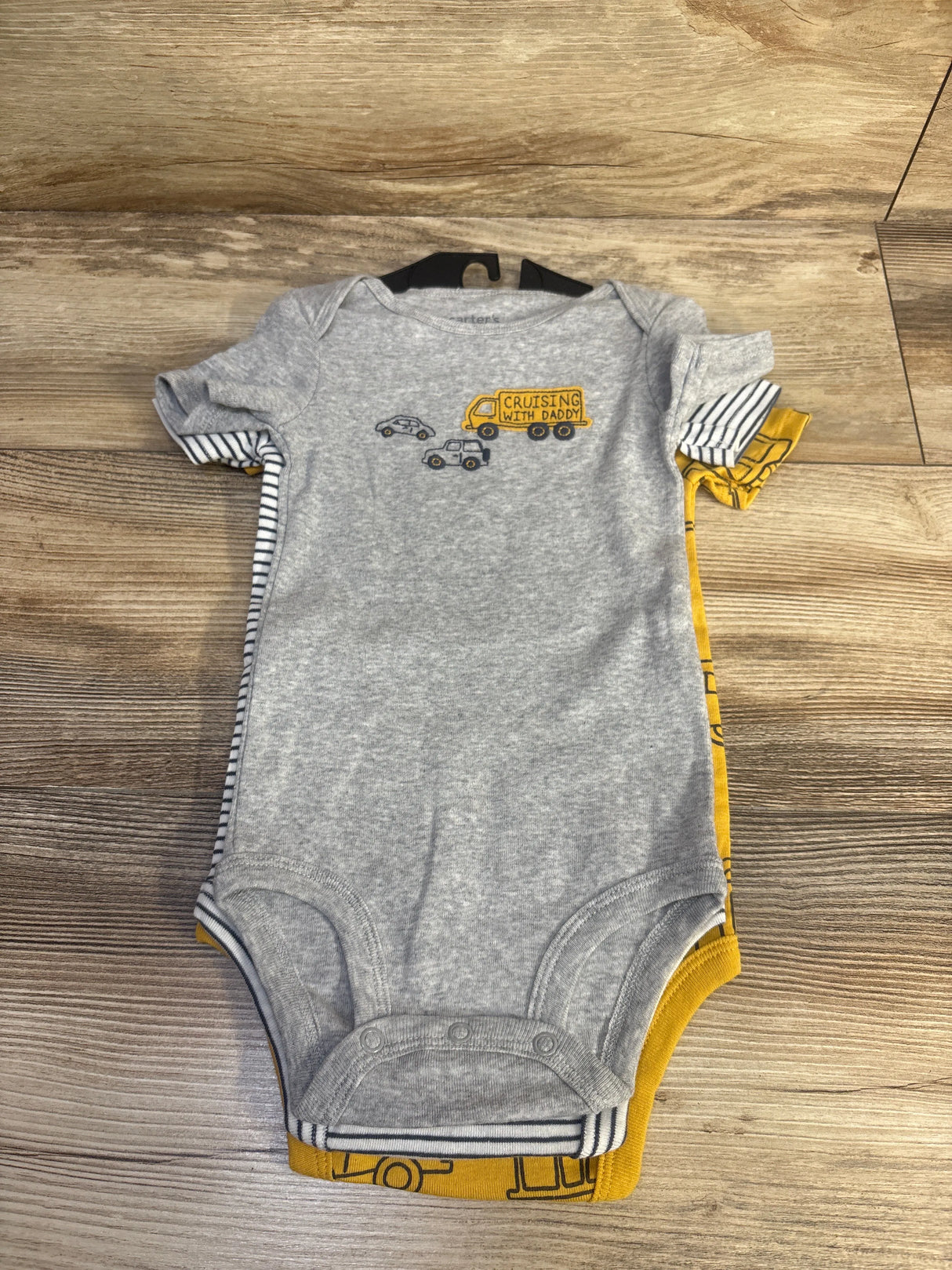 NEW Child of Mine 3pk Bodysuits Grey sz 12m