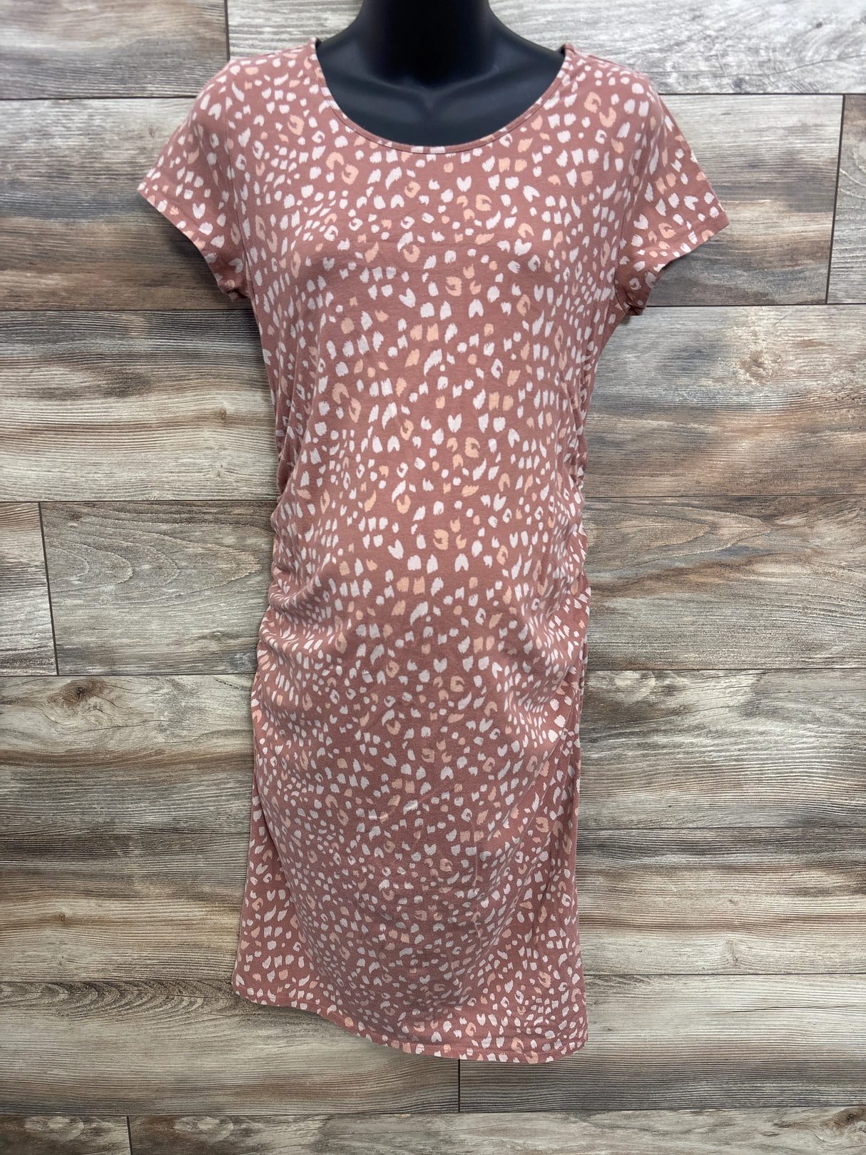 Isabel Maternity Spotted Bodycon Dress sz Large