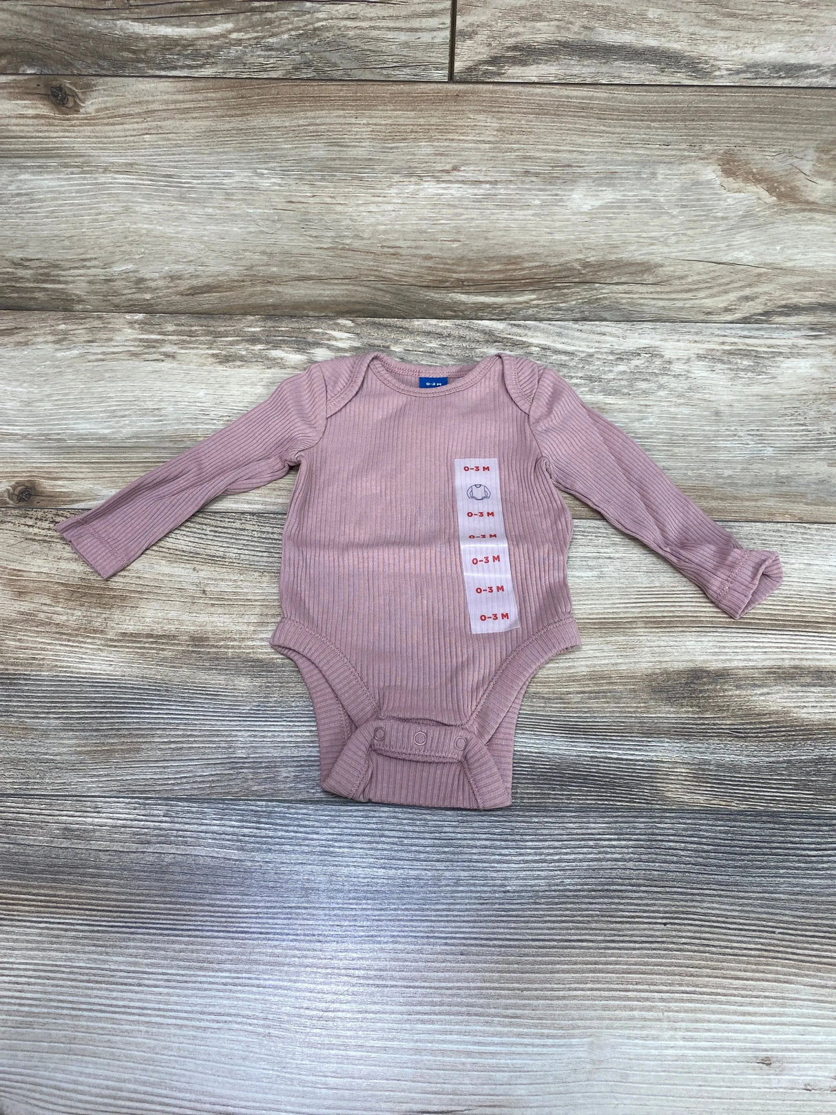 NEW Old Navy Ribbed Mauve Bodysuit sz 0-3m