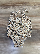 Mudpie 1pc Leopard Print Swimsuit Beige sz 24m/2T