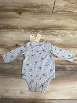 NEW First Impressions Elephant Bodysuit Grey sz 3-6m