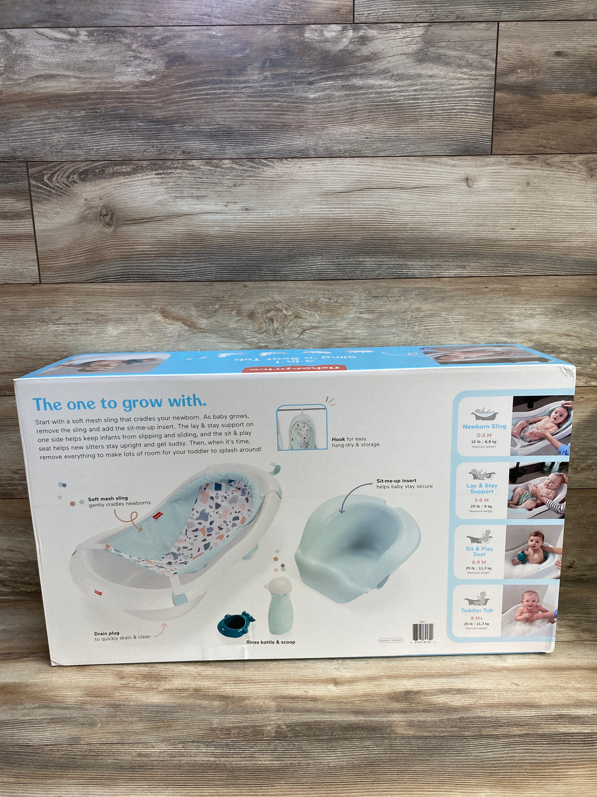NEW Fisher-Price 4-In-1 Sling ‘N Seat Tub, Pebble