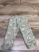 Cat & Jack Floral Drawstring Joggers Green sz 3T