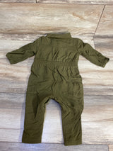 Old Navy Henley Coverall Green sz 6-12m