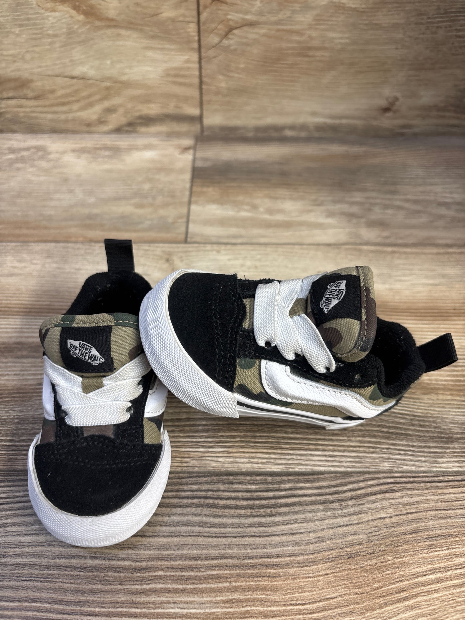 Vans Knu Skool Camo Sneakers Black sz 4c