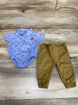 American Hawk 2pc Bodysuit & Pants Blue sz 6-9m