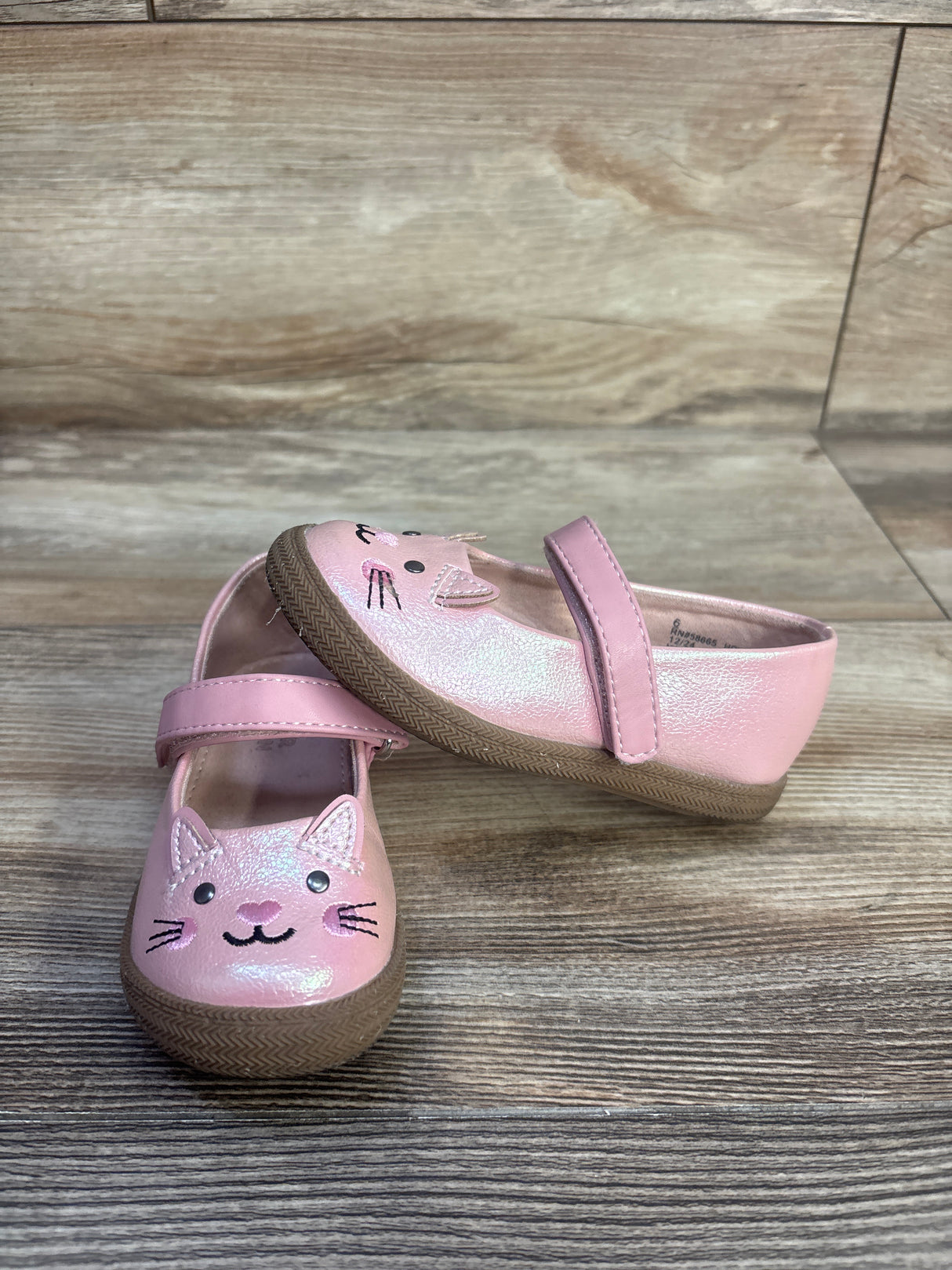 Harper Canyon Kitty Cat Mary Jane Flats Pink sz 6c