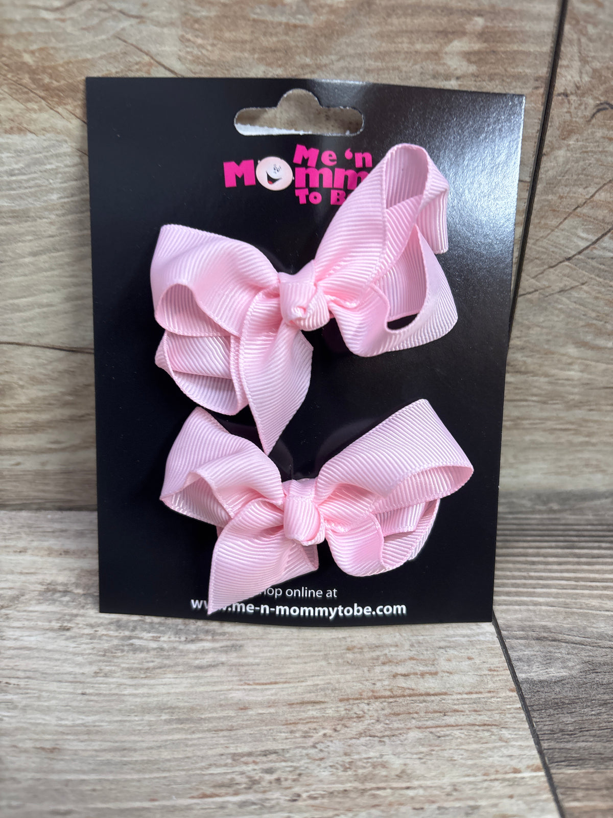 NEW Hair Bows 2pk Baby Pink
