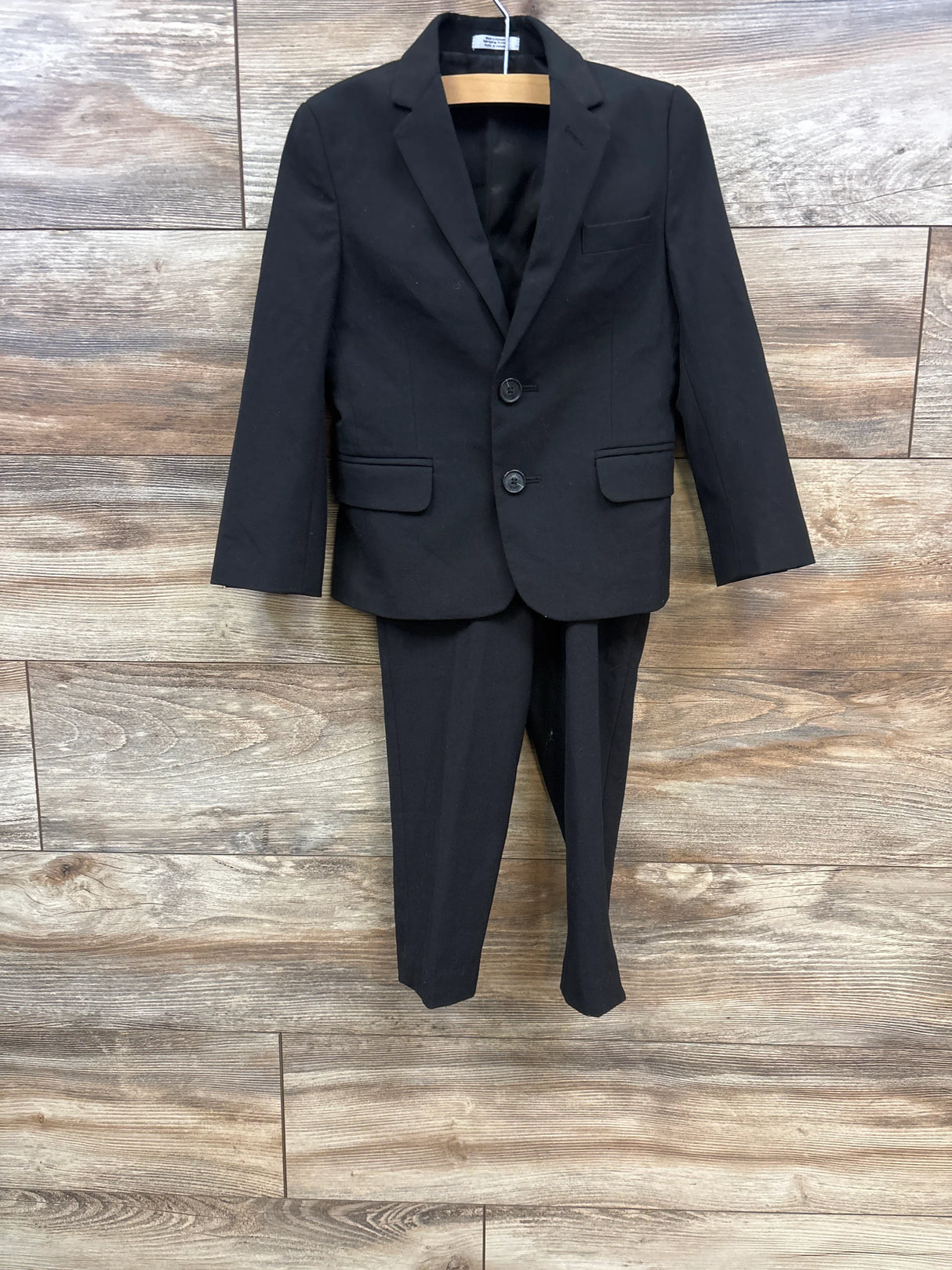 Calvin Klein Boys' Formal Legacy Suit Set, Black sz 4-5 Reg