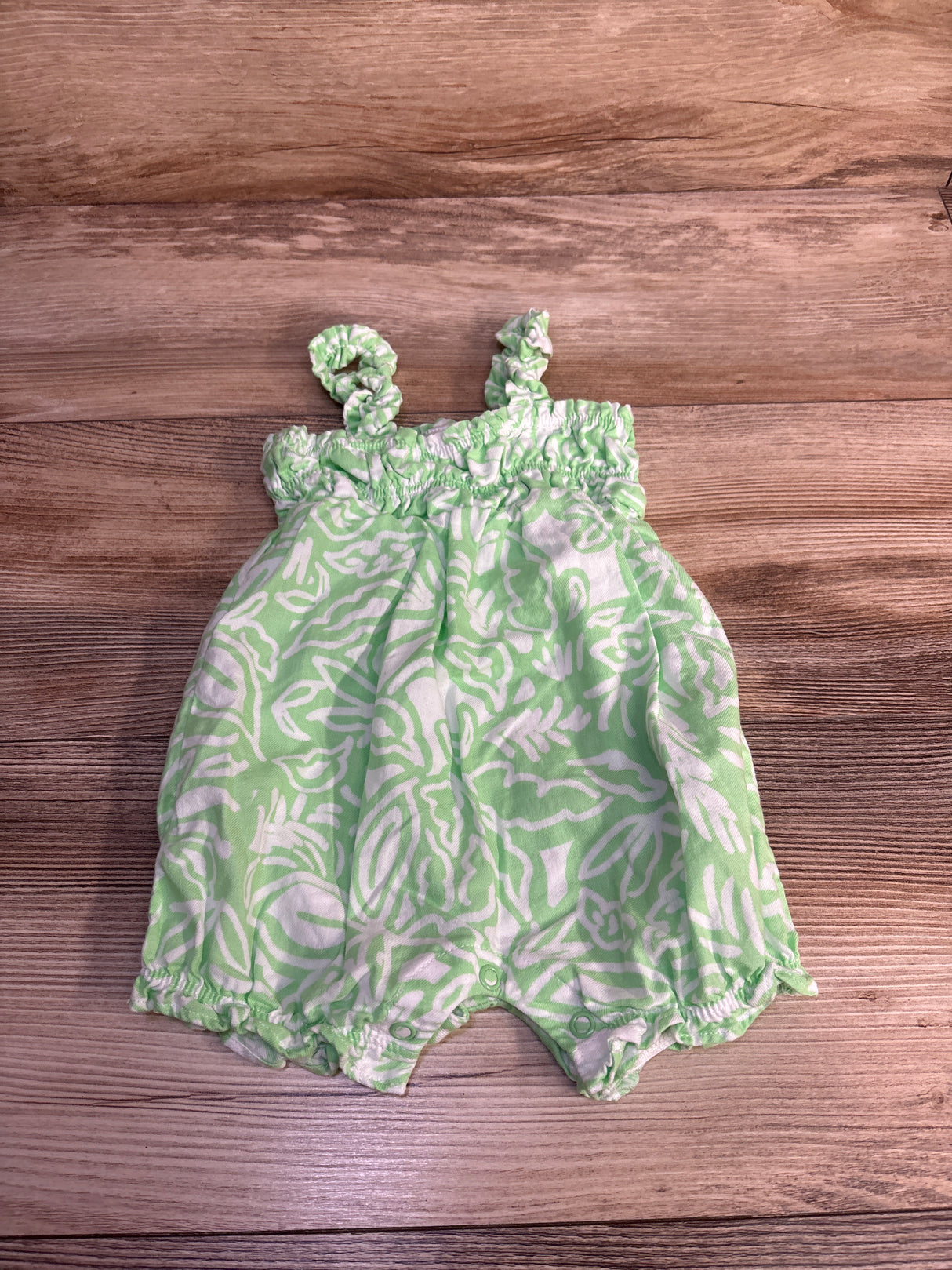 Carter's Tank Shortie Romper Green sz 6m