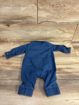 Cat & Jack Chambray Jumpsuit Light Blue sz 0-3m