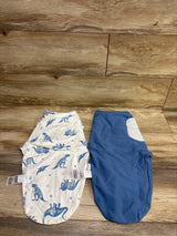 CIVARUA KIDS 2pk Swaddle Wraps Blue sz 0-3m