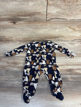 Old Navy Bear & Tree Print Sleeper Navy sz 0-3m