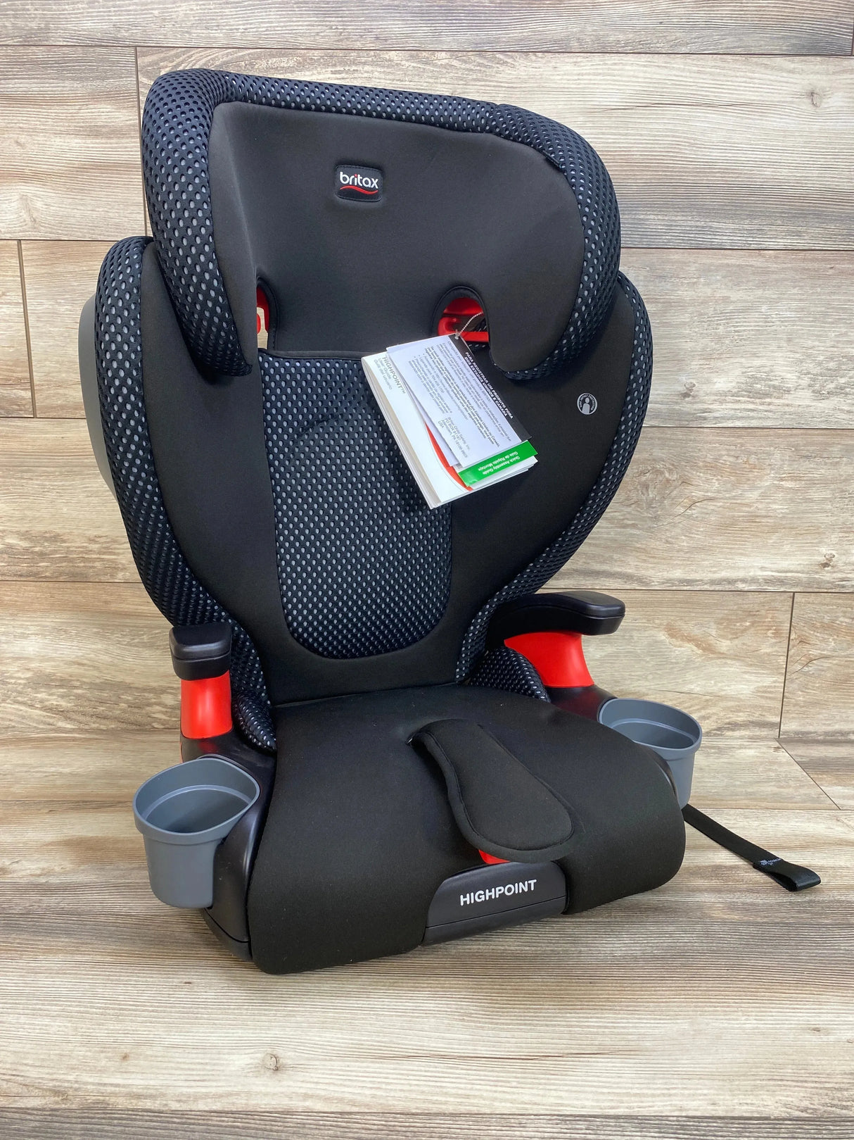 NEW Britax Highpoint 2-Stage Belt-Positioning Cool Flow Booster Car Seat in Black