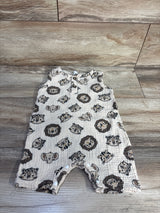 Gauze Henley Shortie Romper Beige sz 12-18m