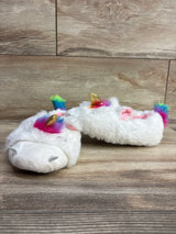 Faux Fur Unicorn Slippers sz 11/12c