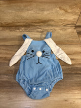 Gueuusu My First Easter Rabbit Ear Sleeveless Romper Blue sz 6-9m
