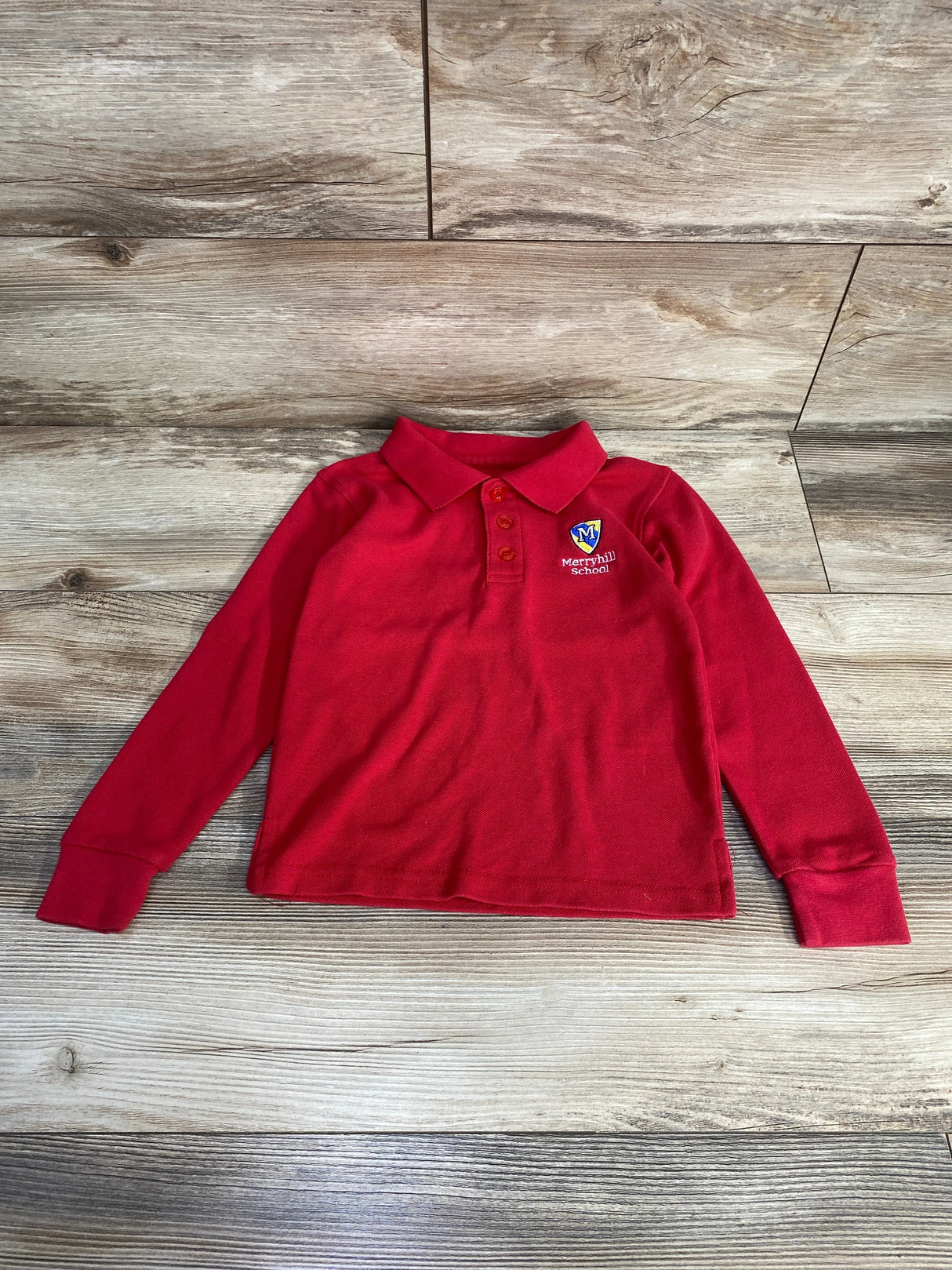 Premium Wear Merryhill School Polo Shirt Red sz 3T