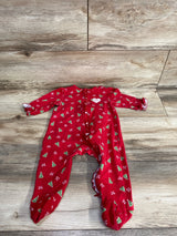 Little Me Christmas Tree Sleeper Red sz 9m