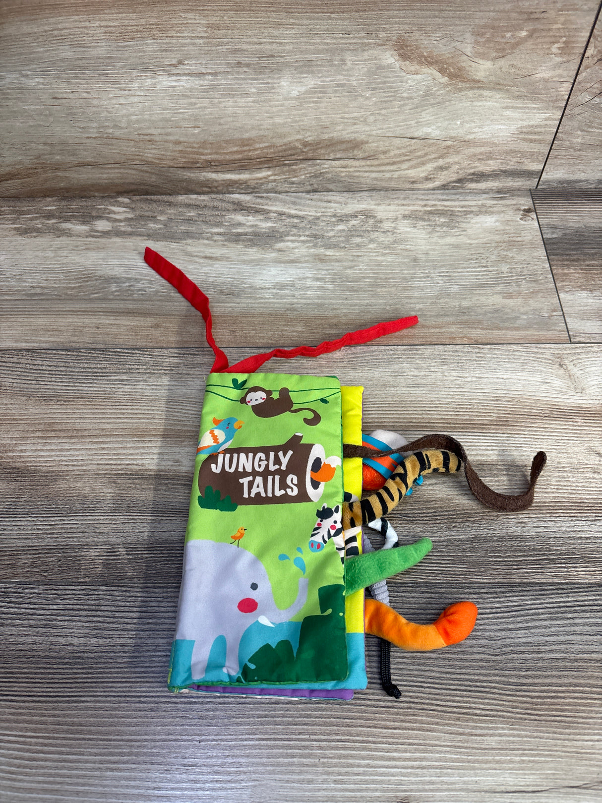 Cloth Crinkle Texture Jungly Tails Sensory Book