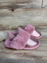 Cat & Jack Faux Fur Slippers Pink sz 9/10c
