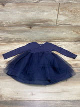 H&M Disney Frozen Tulle Dress Navy sz 2T