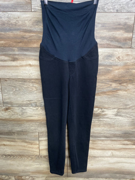 Spanx Maternity Full Panel Jeanish Ankle Leggings Black sz Medium - Me n Mommy To Be