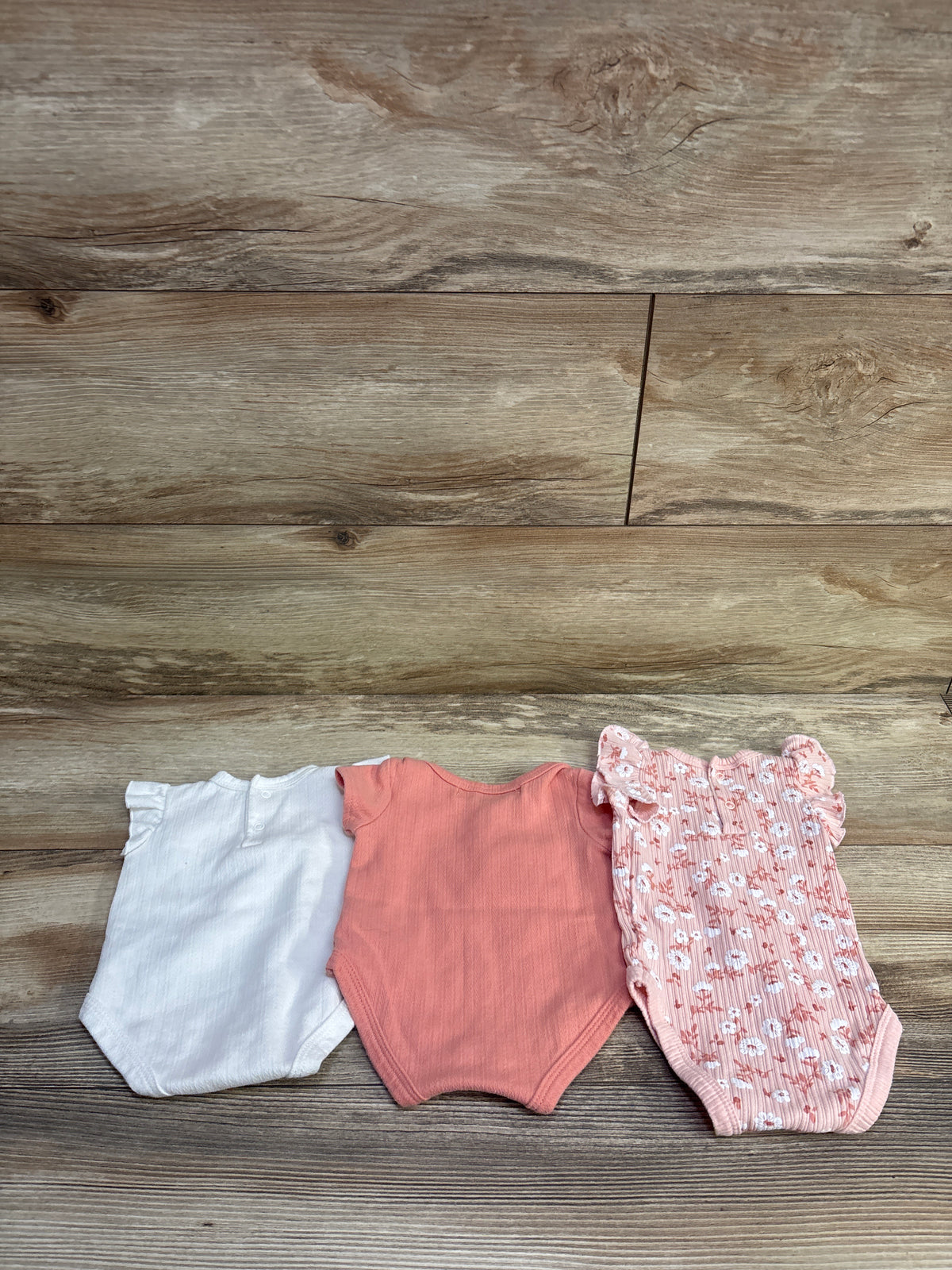 RZ by Rachel Zoe 3pk Bodysuit Set Pink sz 0/3m