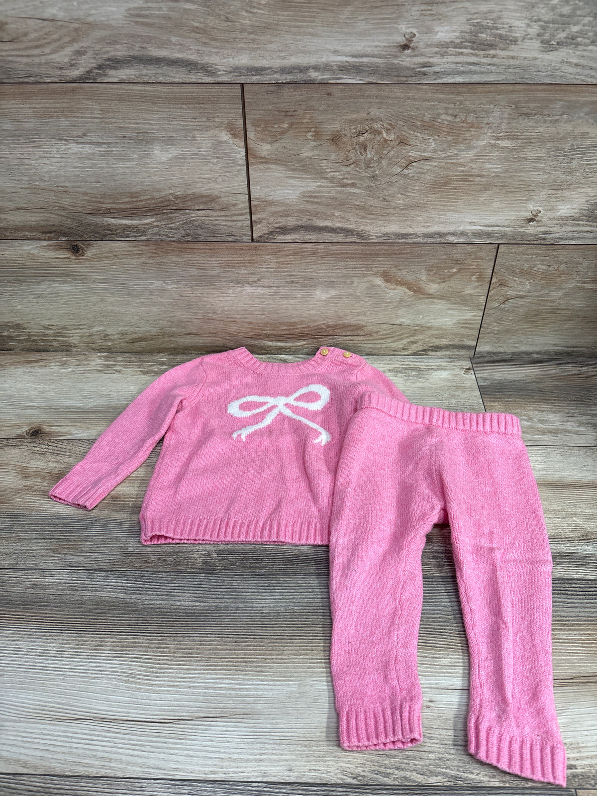 Old Navy 2pc SoSoft Knit Sweater & Pants Set Pink sz 12-18m