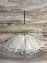 Fao Schwarz Gold Star Tutu Skirt Cream sz 3-4T
