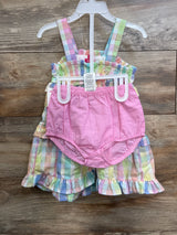 NEW Penelope Mack 2pc Sleeveless Dress & Bloomers Set White sz 24m