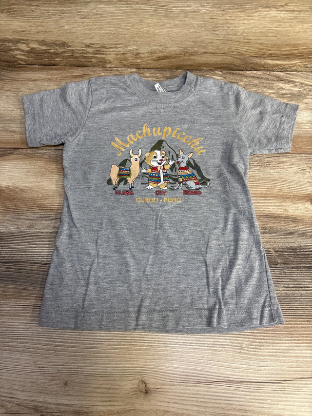 Forever Friends Llama Machupicchu Shirt Grey sz 4T - Me n Mommy To Be
