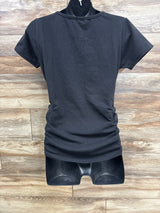 Oh! Mamma Maternity Ruched Shirt Black sz Medium