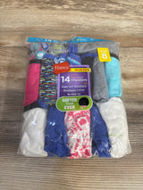 NEW Hanes Girls' Tagless Hipster Underwear 14pk sz 8