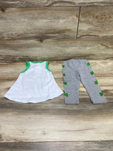 Nannette Kids 2pc St. Patrick's Day Love Top & Leggings White sz 12m