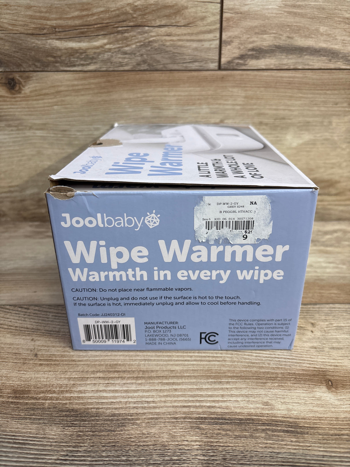 NEW Jool Baby Wipe Warmer in Grey