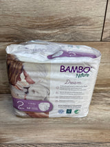 Bambo Nature Dream eco-friendly diapers, size 2, 32 count, for 7-13 lbs babies, breathable & chemical-free