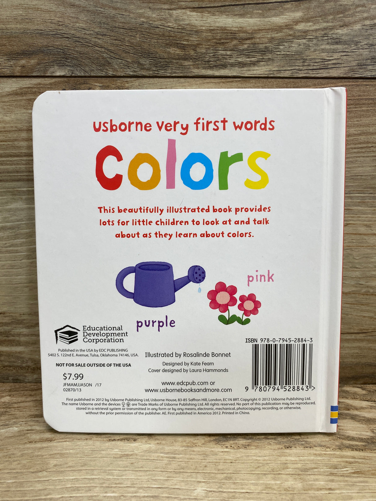 Very First Words Colors Usborne Board Book