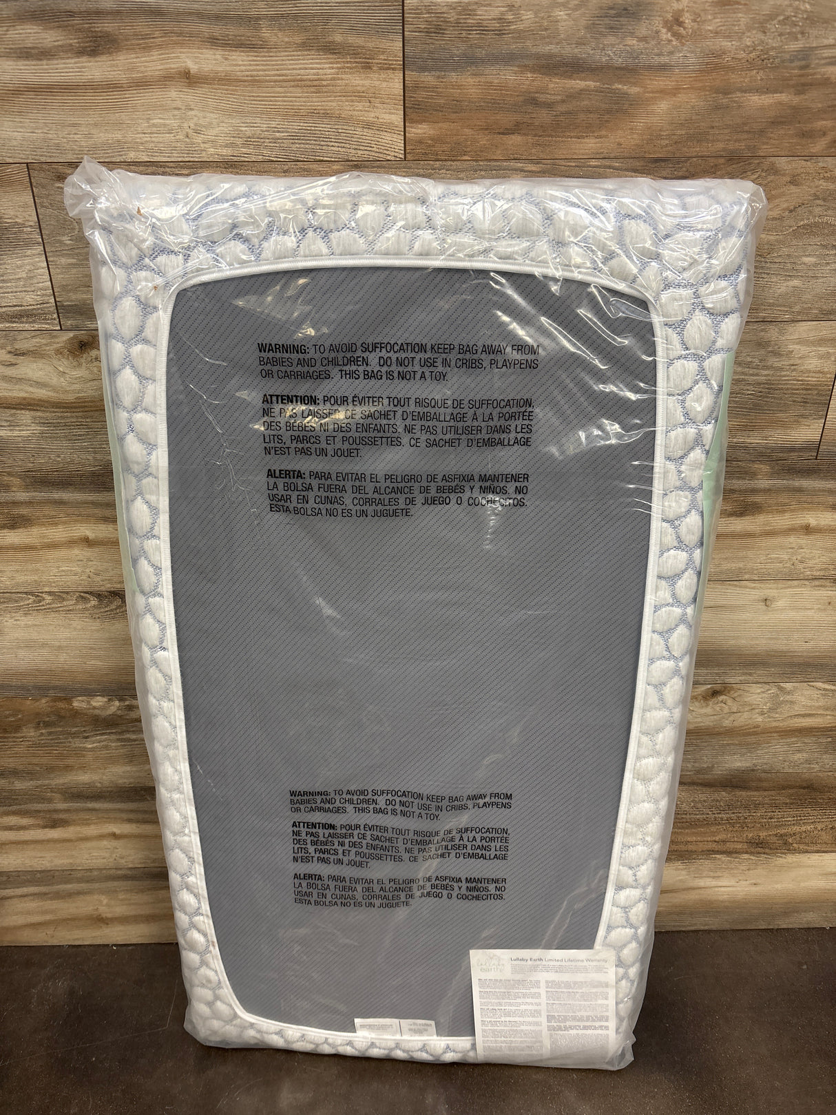 NEW Lullaby Earth Gentle Start Breathable Crib Mattress - Blue Leaf