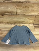 NEW Little Planet Organic Striped Shirt Blue sz 18m