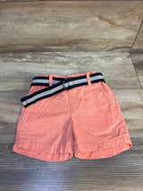 Children's Place Woven Belted Chino Shorts Coral sz 12-18m
