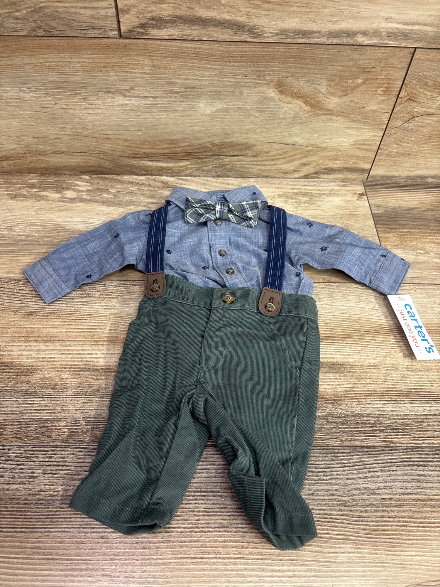 NEW Just One You 4pc Suspender Set Blue sz Newborn