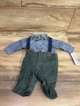 NEW Just One You 4pc Suspender Set Blue sz Newborn