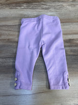 Janie & Jack Alpine Button Cuff Ponte Pants Purple sz 6-12m