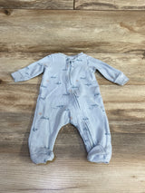 Just One You Mountain Print Sleeper Blue sz 3m