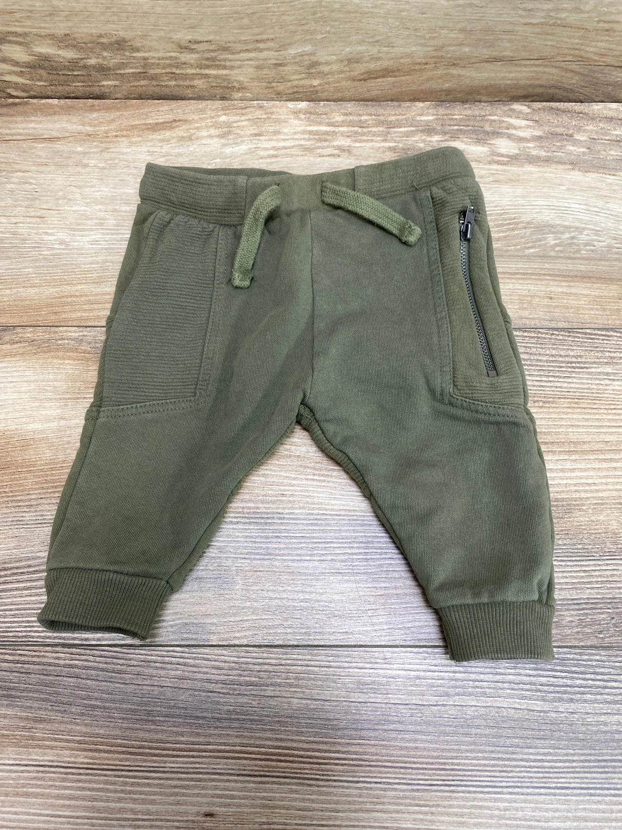 Zara Drawstring Joggers Green sz 6-9m