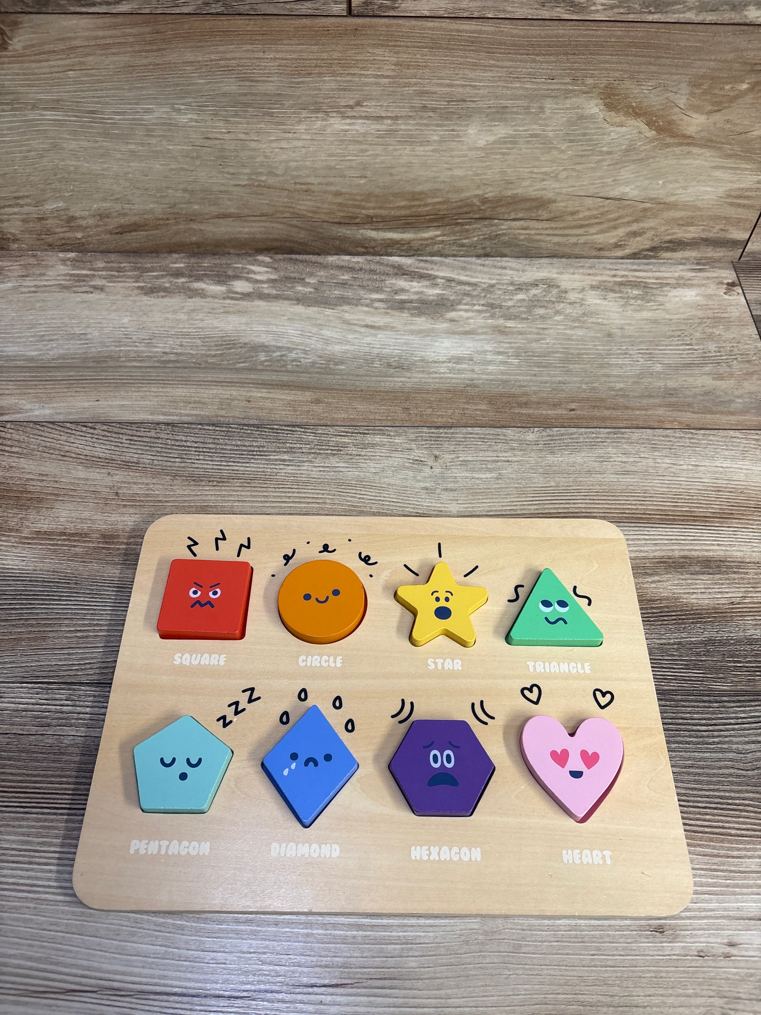 Gigglescape Wooden Shapes Puzzle 8pc