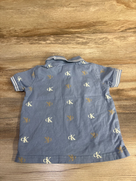 Calvin Klein Jeans Polo Shirt Blue sz 12m - Me n Mommy To Be