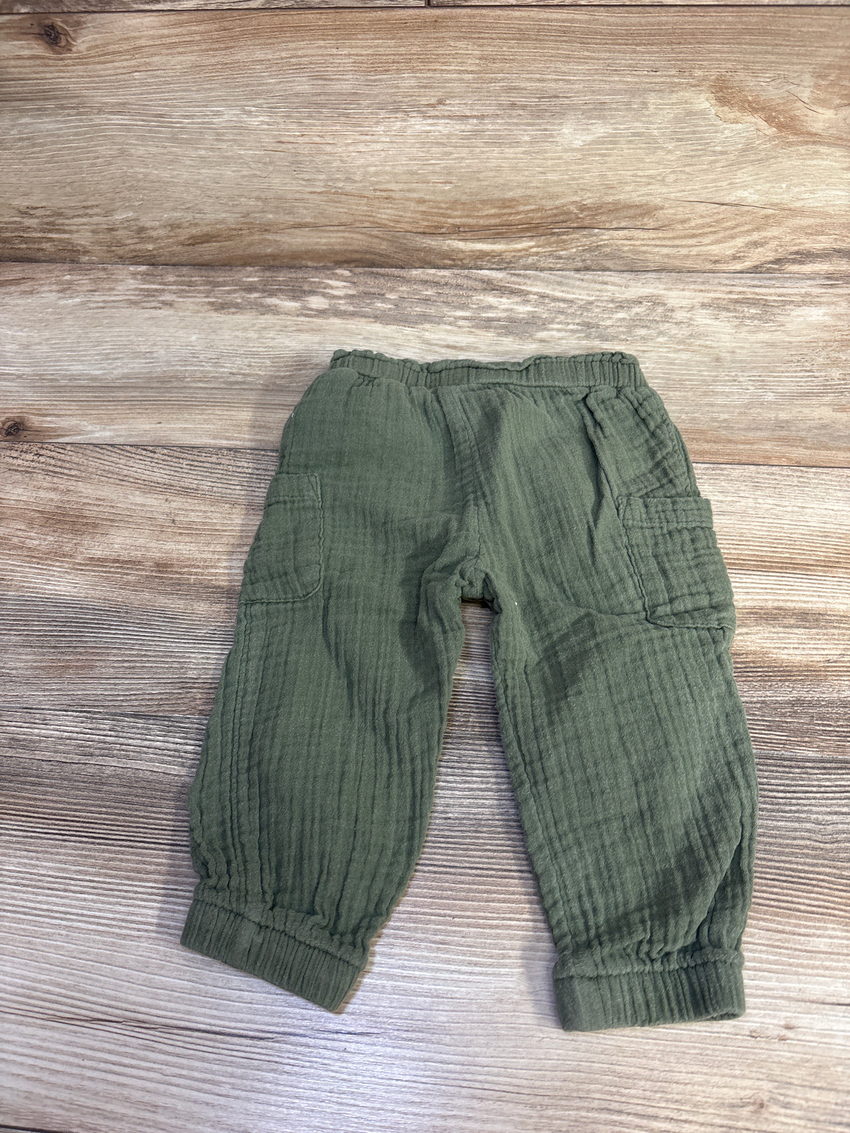 Old Navy Gauze Pull On Pants Green sz 12-18m