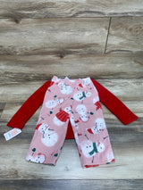NEW Just One You 2pc Snowman Fleece Pajama Set Red sz 3T - Me n Mommy To Be